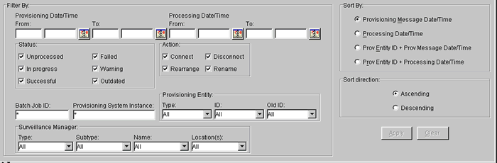 Embedded filter used to constrain the number of elements to show